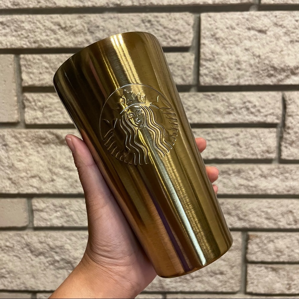 Starbucks 2014 Gold 16oz Tumbler